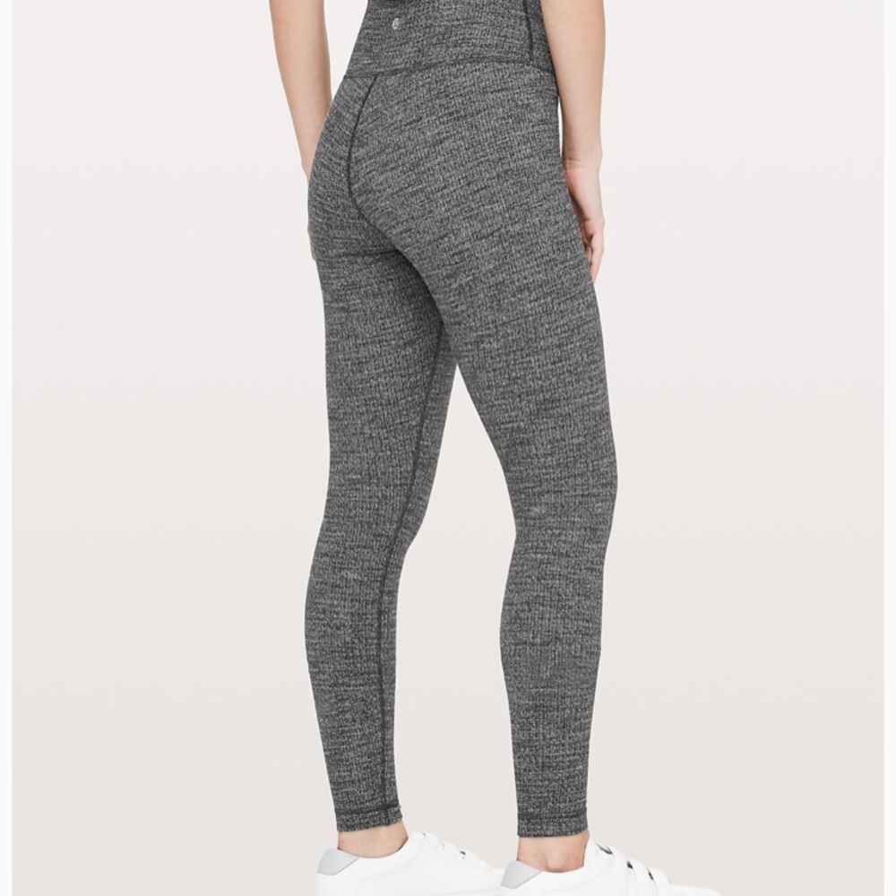 lululemon athletica Dark Gray High-Rise Textured Leggings
